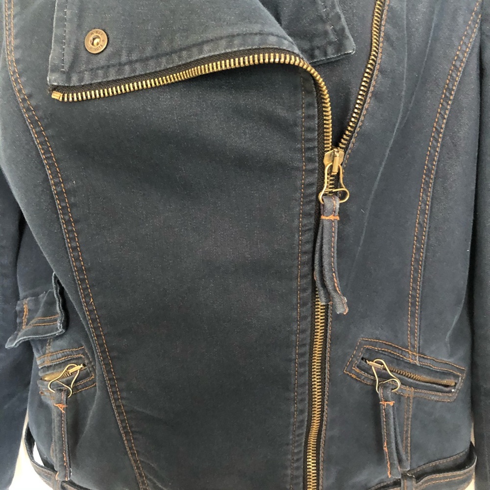 Zara Basic Moto Style Jacket - Size Medium. - image 4
